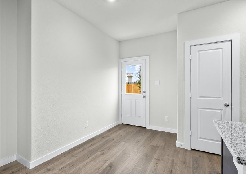 The dining room is a lovely space to connect with friends and family over meals.