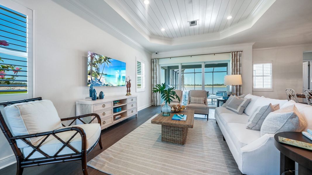 Furnished interior view inside a new home in SkySail, Naples (Image 8).