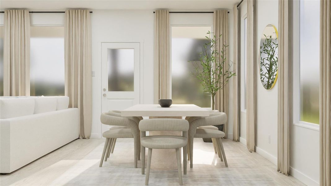 Furnished interior view inside a new home in River Bridge Ranch: Classic Collection, San Marcos (Image 25).