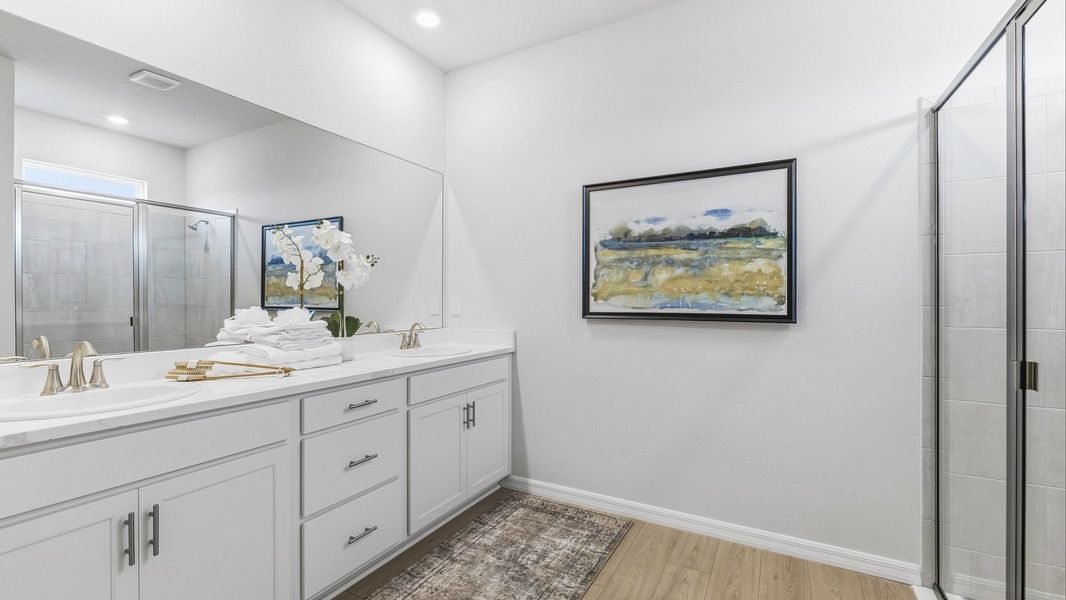 Representative furnished interior of a home built from the Delray by D.R. Horton in Legacy Preserve, Parrish (Image 18).