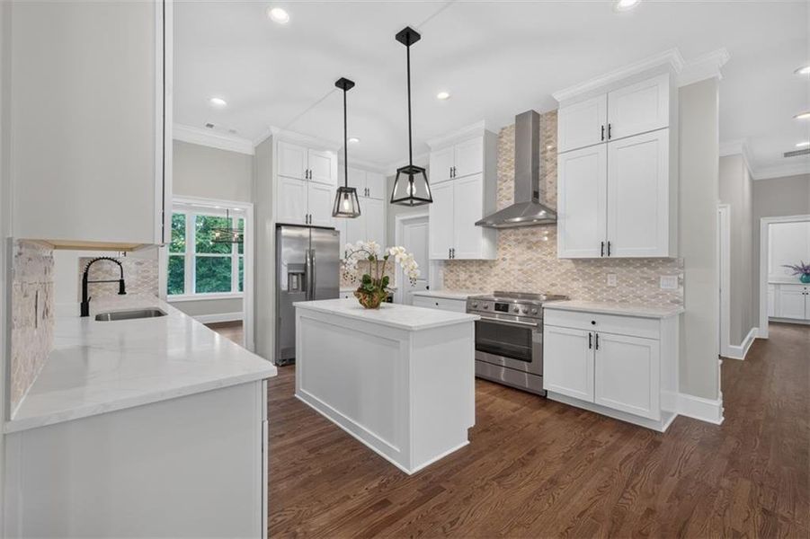 Furnished interior view inside a new home in , Hoschton (Image 18).