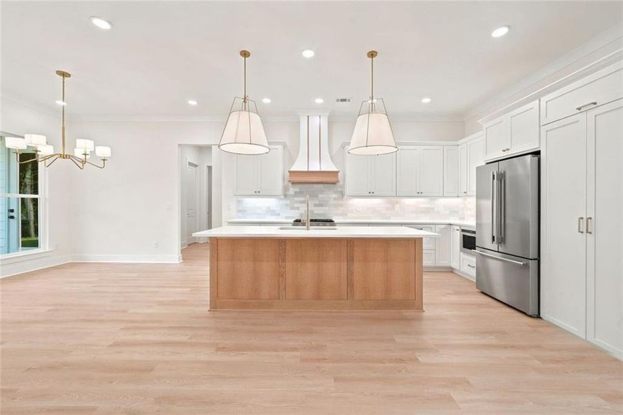 Furnished interior view inside a new home in , White (Image 16). Furnished interior view inside a new home in , White (Image 16).