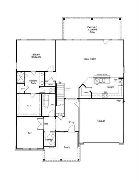 2D floor plan layout of this home in Sierra Vista at Kelly Ranch, Aledo, TX (Image 4). 2D floor plan layout of this home in Sierra Vista at Kelly Ranch, Aledo, TX (Image 4).