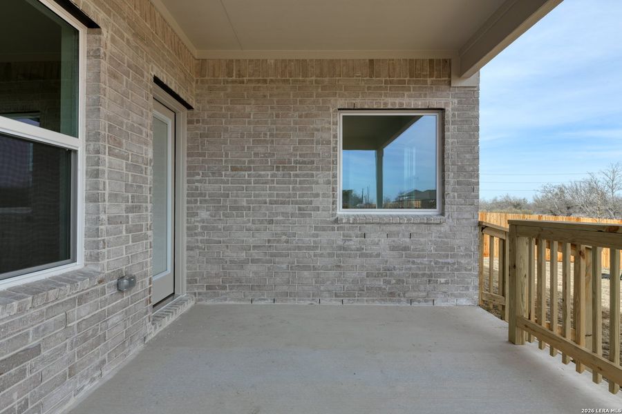 Exterior details and patio area of a home in Cordova Trails, Seguin (Image 2). Exterior details and patio area of a home in Cordova Trails, Seguin (Image 2).