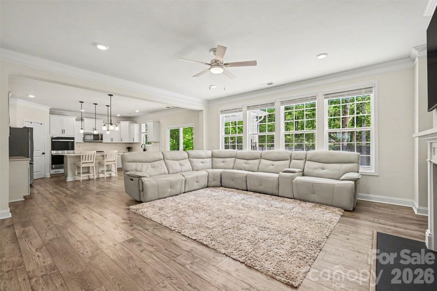 Furnished interior view inside a new home in Falls Cove, Troutman (Image 8).