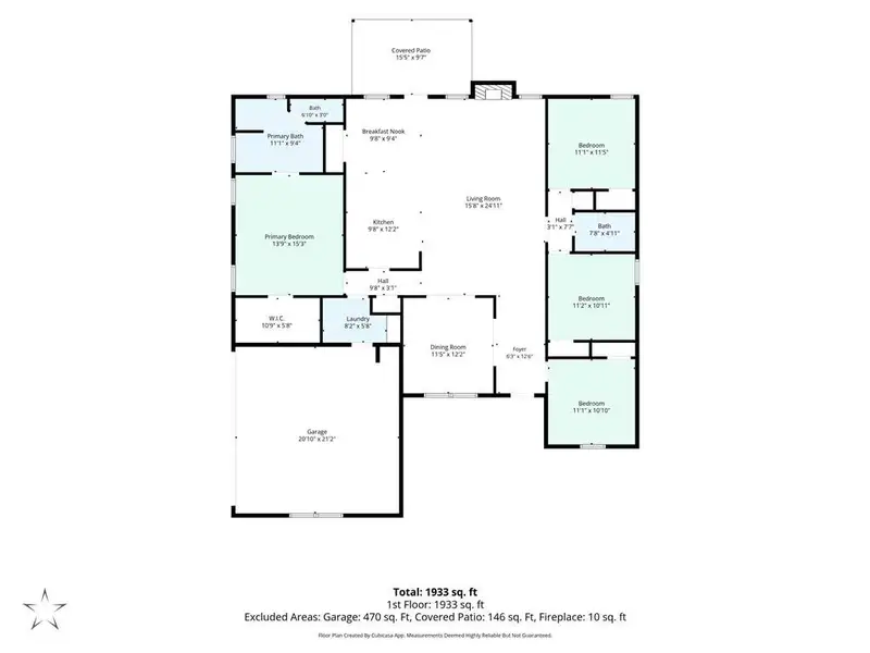 2D floor plan layout of this home in , Dallas, GA (Image 5).