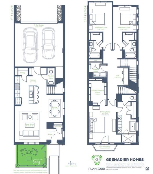 2D floor plan layout for the Ellington by Grenadier Homes in The Townhomes at Swan Lake Estates, Dallas, TX (Image 2). 2D floor plan layout for the Ellington by Grenadier Homes in The Townhomes at Swan Lake Estates, Dallas, TX (Image 2).