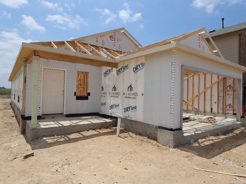 In-progress construction of a new home in Winding Brook, San Antonio, TX (Image 18).