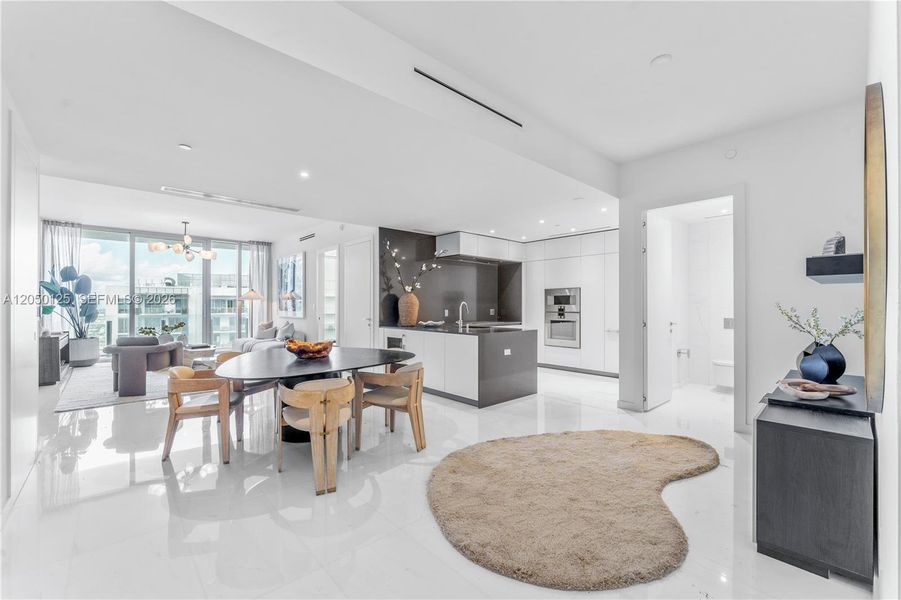 Furnished interior view inside a new home in , Miami (Image 13). Furnished interior view inside a new home in , Miami (Image 13).