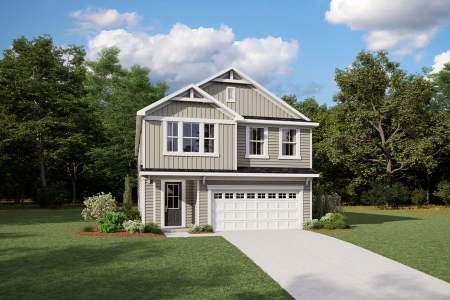 Representative exterior photo of a completed home built from the Tate by Mattamy Homes in Magnolia Park, Garner, NC (Image 2).