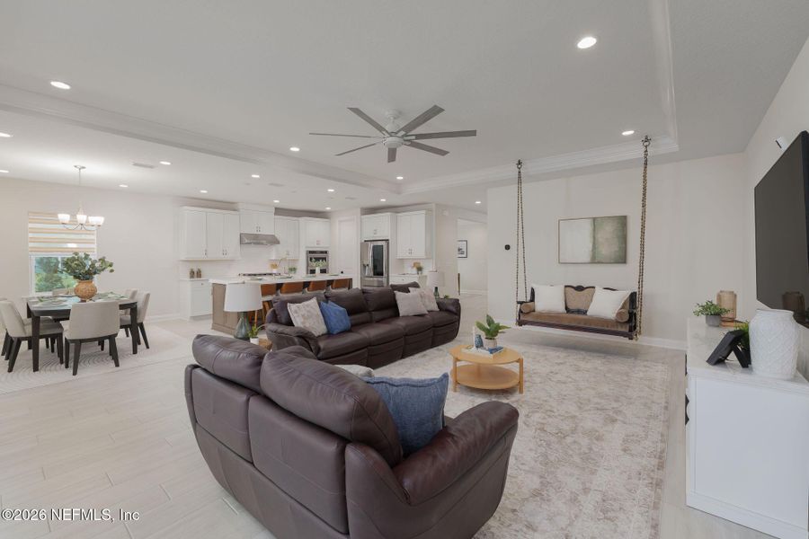 Furnished interior view inside a new home in , St. Augustine (Image 13).