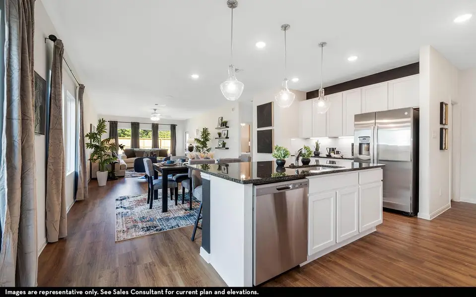 Furnished interior view inside a new home in Sweetgrass Village, Crosby (Image 8).