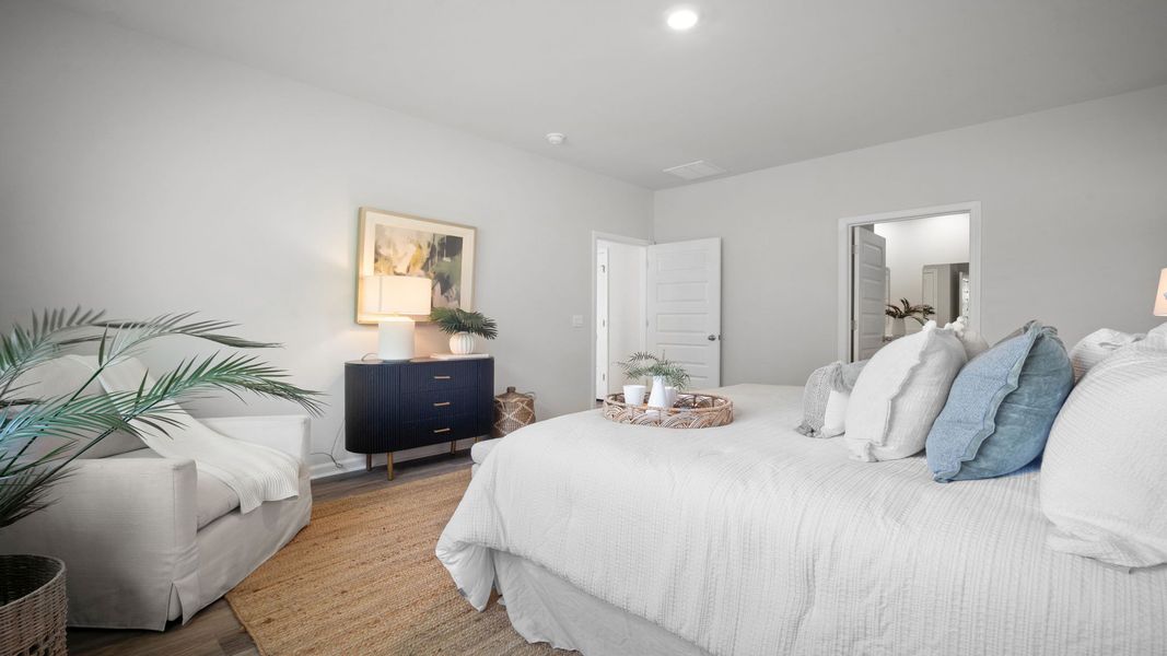 Furnished interior view inside a new home in Fernhill Farms, Statesboro (Image 18).