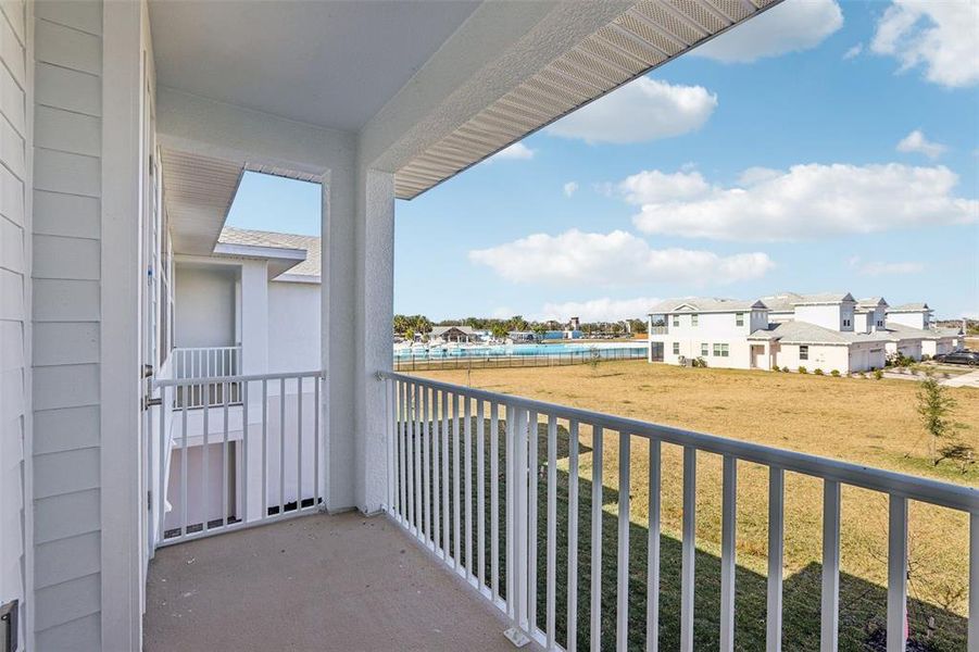 Exterior details and patio area of a home in Lagoon Residences at Epperson, Wesley Chapel (Image 3).