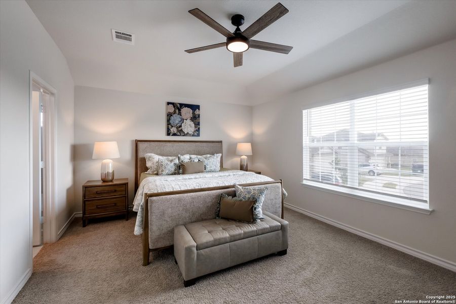 Furnished interior view inside a new home in Red River Ranch, Cibolo (Image 18). Furnished interior view inside a new home in Red River Ranch, Cibolo (Image 18).