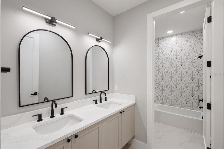 Furnished interior view inside a new home in , Orlando (Image 14). Furnished interior view inside a new home in , Orlando (Image 14).