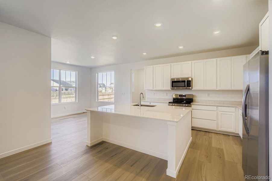 Furnished interior view inside a new home in Ledge Rock: The Monarch Collection, Johnstown (Image 5).