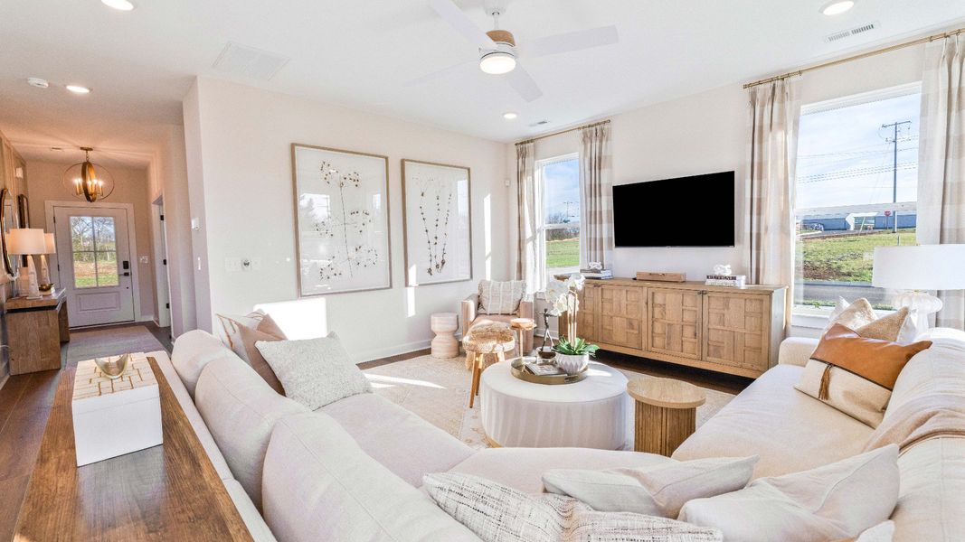 Representative furnished interior of a home built from the Bedford by DRB Homes in Riley Farms, Rockvale (Image 15).