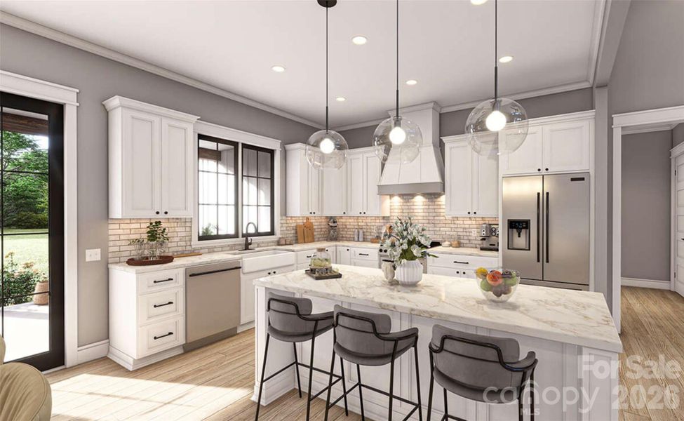 Furnished interior view inside a new home in , Morganton (Image 5).