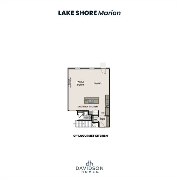 2D floor plan layout for the The Marion A by Davidson Homes LLC in Lake Shore, Winder, GA (Image 3). 2D floor plan layout for the The Marion A by Davidson Homes LLC in Lake Shore, Winder, GA (Image 3).