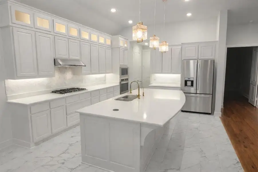 Furnished interior view inside a new home in , Fate (Image 6).