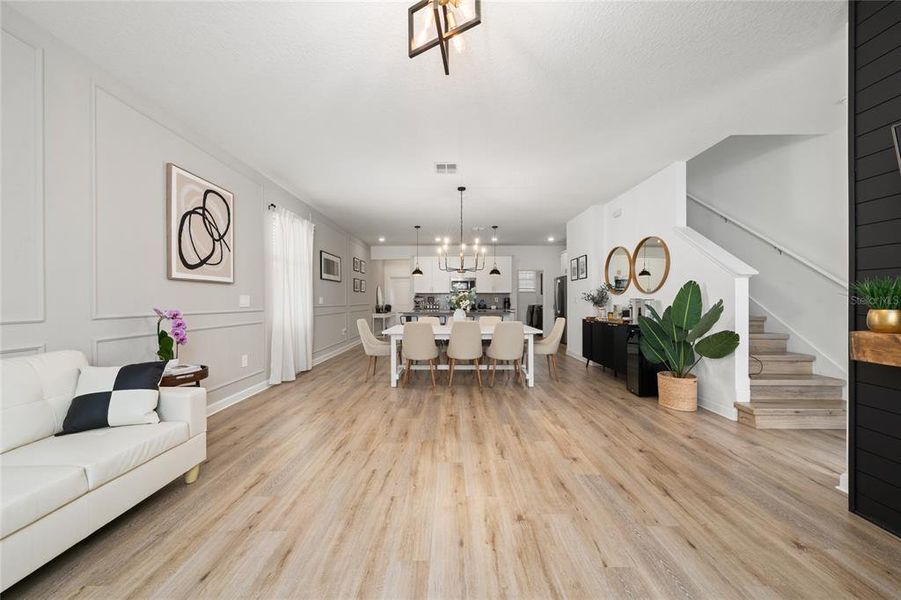 Furnished interior view inside a new home in Bridgewalk, St. Cloud (Image 5). Furnished interior view inside a new home in Bridgewalk, St. Cloud (Image 5).