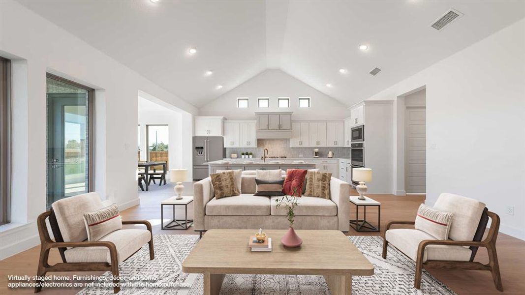 Furnished interior view inside a new home in Terraces 72', Rockwall (Image 10). Furnished interior view inside a new home in Terraces 72', Rockwall (Image 10).