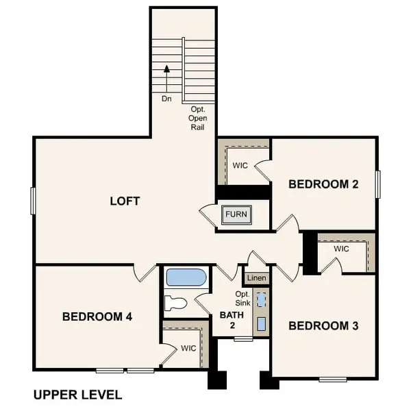 2D floor plan layout for the Savannah by Century Communities in Mirabella, Brookshire, TX (Image 3).