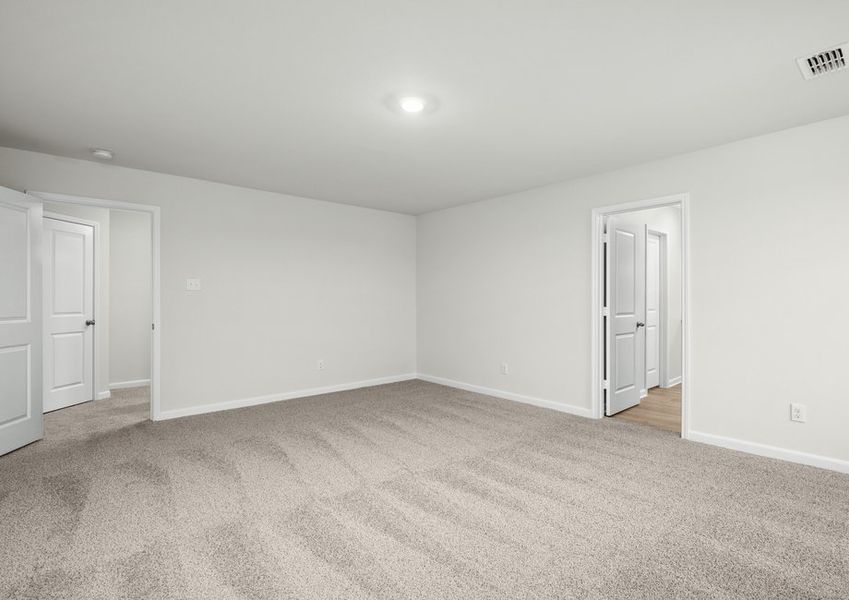 The master suite has a large bedroom, ensuite bathroom and walk-in closet. The master suite has a large bedroom, ensuite bathroom and walk-in closet.