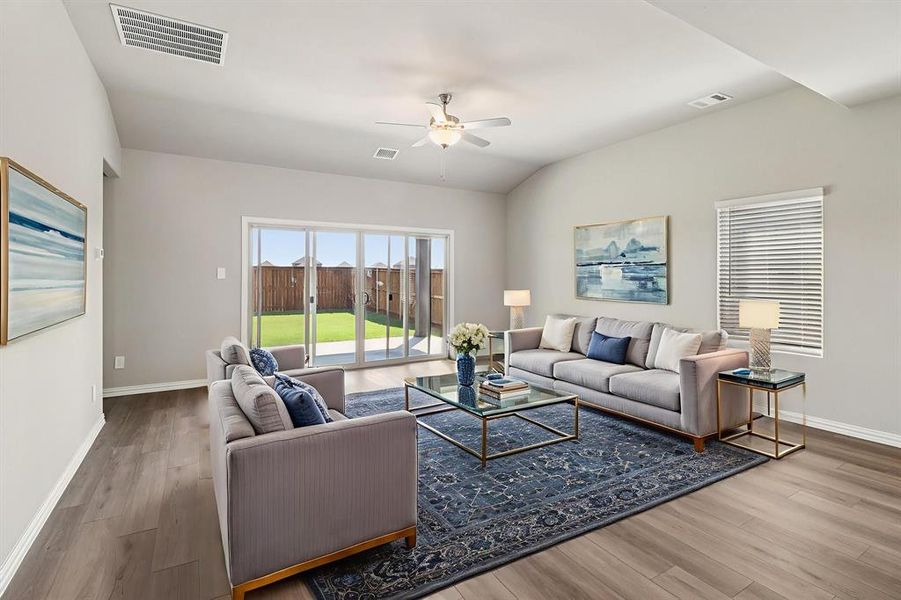 Furnished interior view inside a new home in Lakehaven - Signature Series, Farmersville (Image 9). Furnished interior view inside a new home in Lakehaven - Signature Series, Farmersville (Image 9).