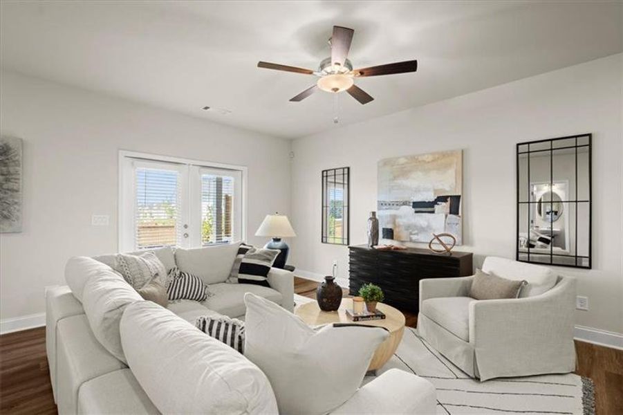 Furnished interior view inside a new home in , Dacula (Image 5). Furnished interior view inside a new home in , Dacula (Image 5).