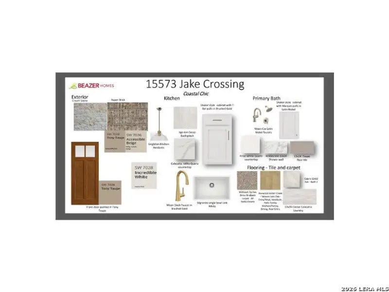 Sample of building materials used in homes in Hunter's Ranch, San Antonio (Image 3). Sample of building materials used in homes in Hunter's Ranch, San Antonio (Image 3).