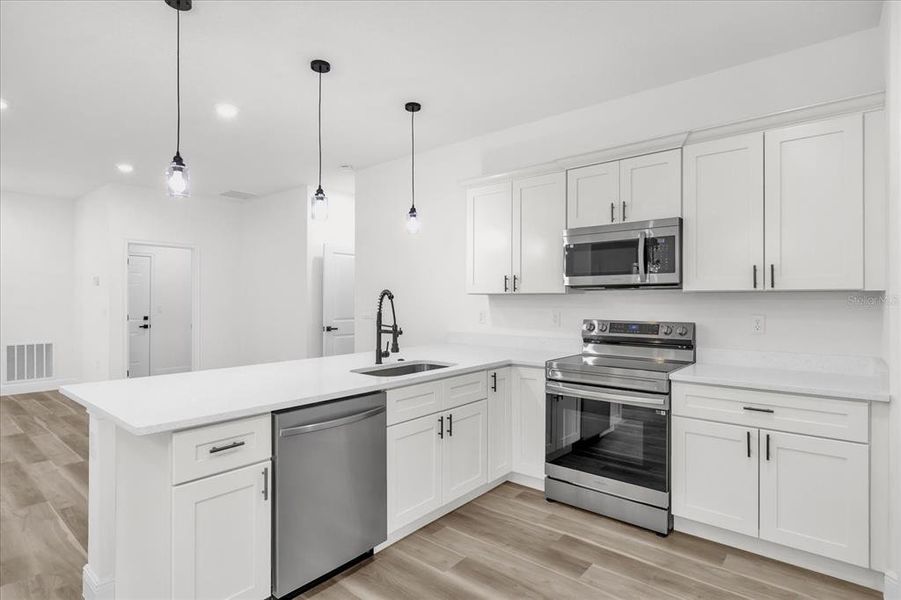 Furnished interior view inside a new home in , Citrus Springs (Image 11).