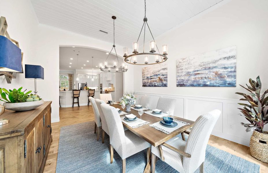 Furnished interior view inside a new home in Artavia 70′, Conroe (Image 7).