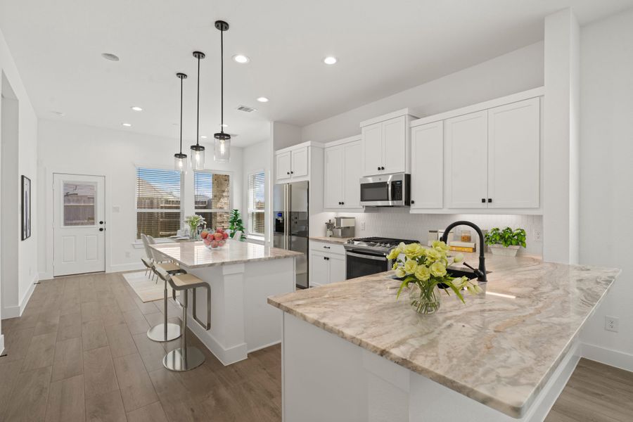 Furnished interior view inside a new home in The Woodlands Hills, Willis (Image 7).