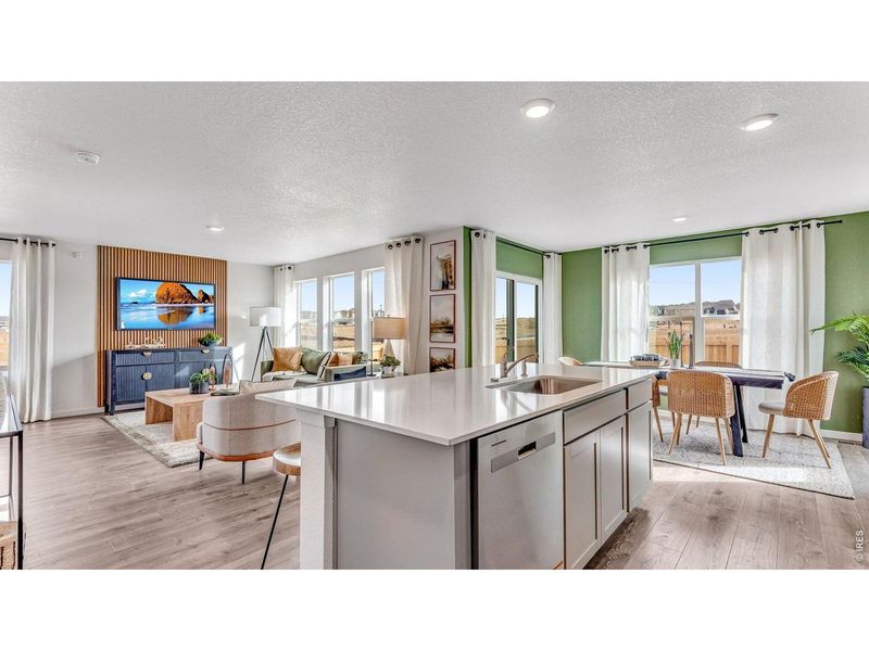 Furnished interior view inside a new home in Prairie Song, Windsor (Image 9).