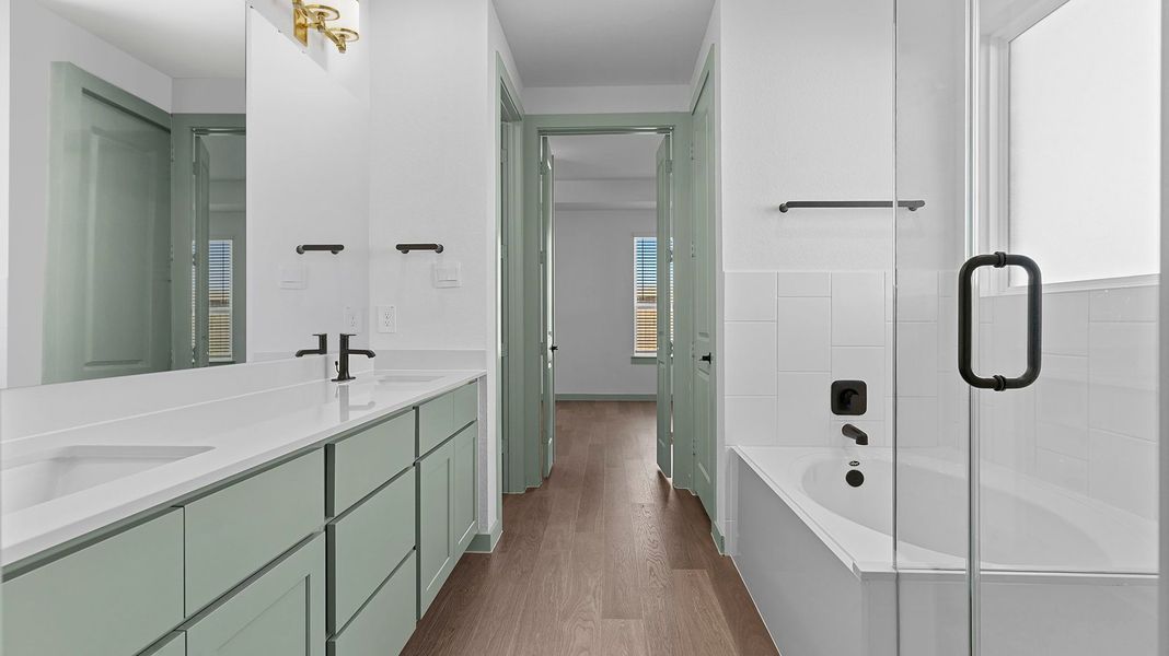 Furnished interior view inside a new home in Westland Ranch 50' Homesites, League City (Image 8).