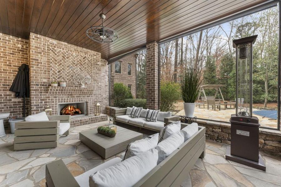 Exterior details and patio area of a home in , Johns Creek (Image 29).