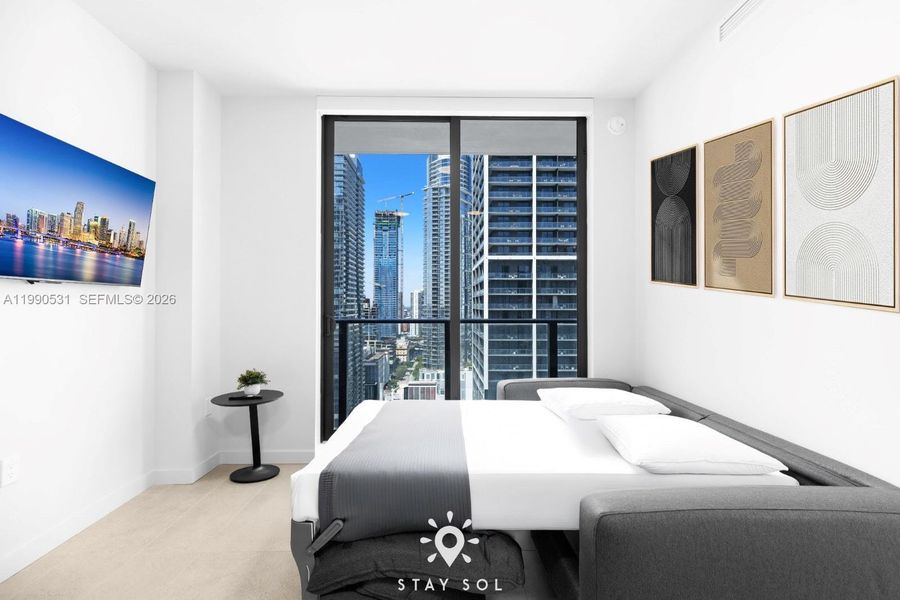 Furnished interior view inside a new home in , Miami (Image 15).