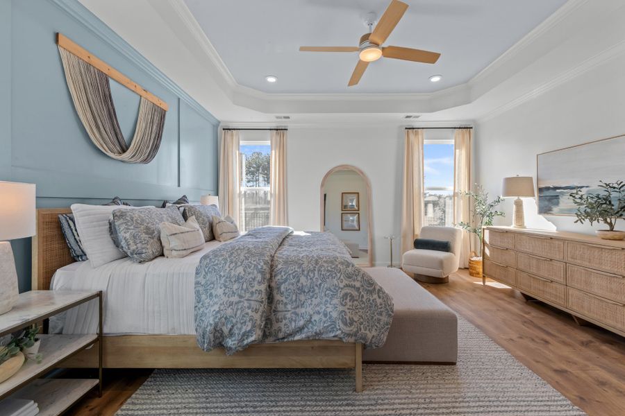 Representative furnished interior of a home built from the The Surfrider by Chesapeake Homes in Coastal Club of the Carolinas, Calabash (Image 29).