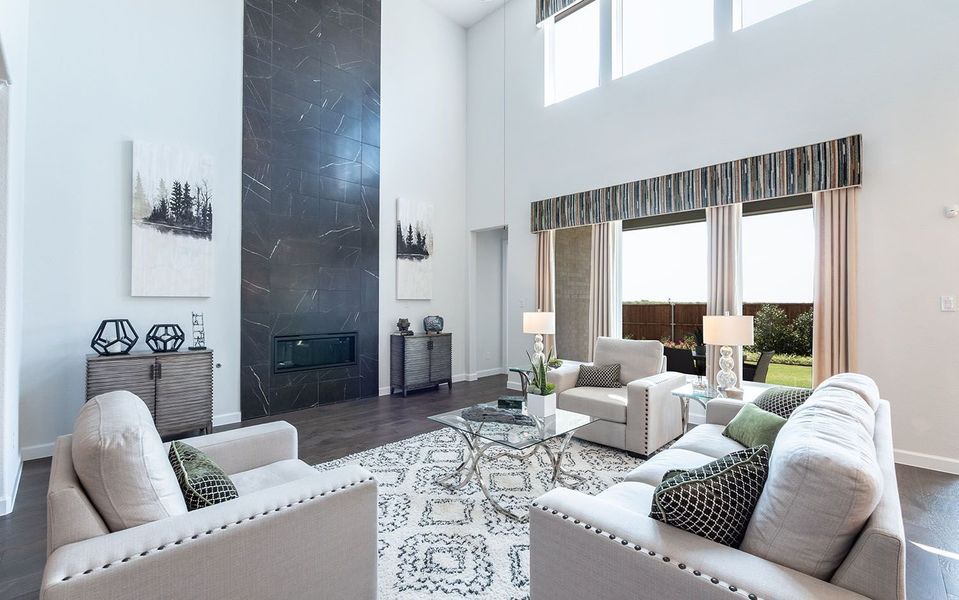 Representative furnished interior of a home built from the Eureka by CastleRock Communities in Sanctuary, Salado (Image 10). Representative furnished interior of a home built from the Eureka by CastleRock Communities in Sanctuary, Salado (Image 10).