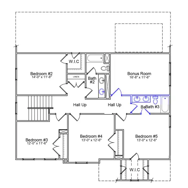 2D floor plan layout of this home in Sweetbrier, Durham, NC (Image 3).