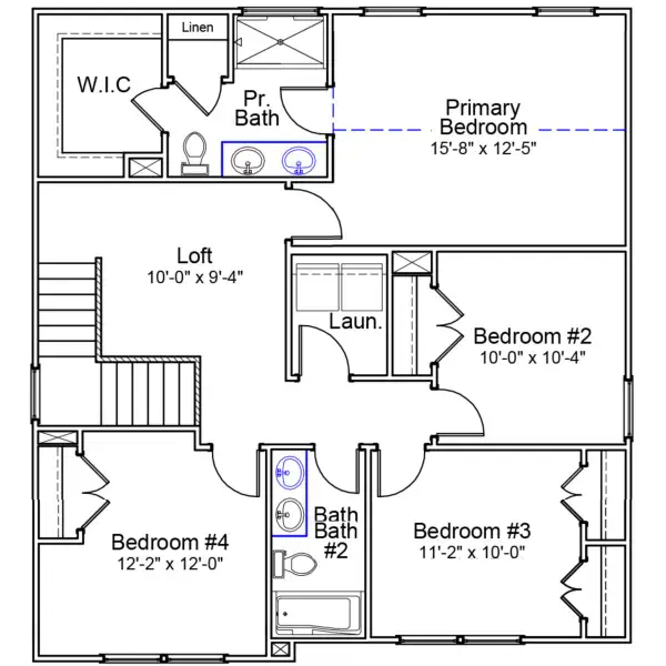 2D floor plan layout of this home in River Tide Farms, Bolivia, NC (Image 3). 2D floor plan layout of this home in River Tide Farms, Bolivia, NC (Image 3).