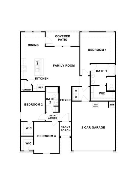 2D floor plan layout of this home in Trace, San Marcos, TX (Image 3). 2D floor plan layout of this home in Trace, San Marcos, TX (Image 3).