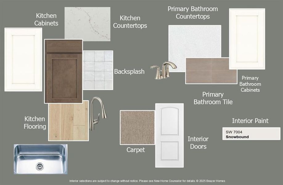 Beazer Homes Valencia on the Lake Summerfield Design Selection