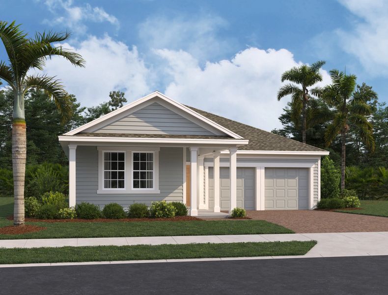 Representative exterior photo of a completed home built from the Plant II by Ashton Woods in Northlake Traditional, Winter Garden, FL (Image 18).
