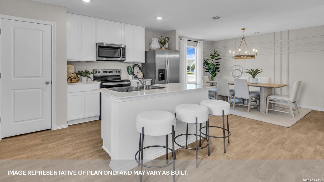 Furnished interior view inside a new home in Swenson Heights, Seguin (Image 8).