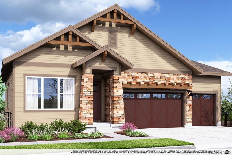 Front exterior of a new home in , Fort Collins, CO, highlighting curb appeal (Image 1).