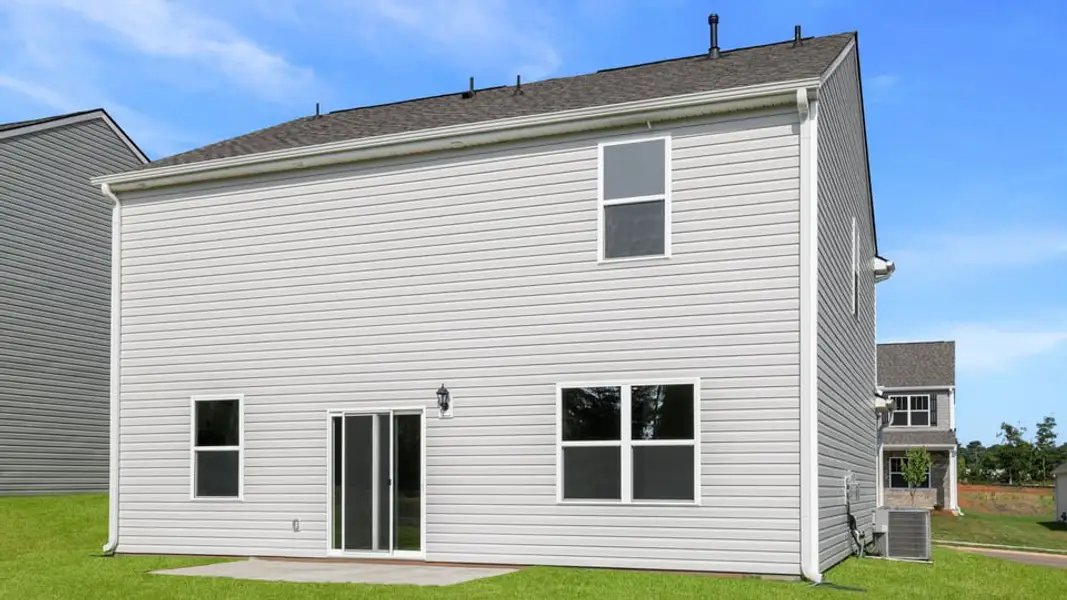 Exterior details and patio area of a home in Chestnut Ridge, Greenville (Image 4).