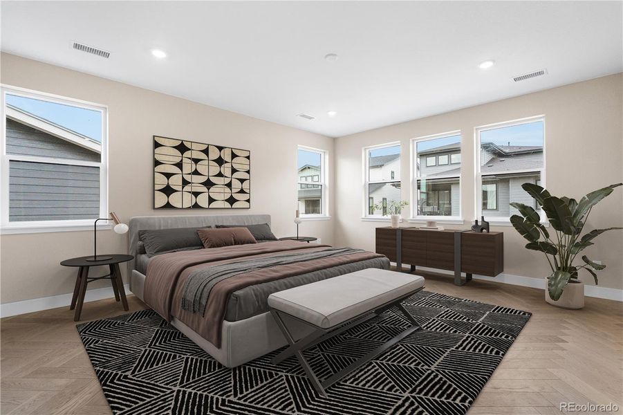 Furnished interior view inside a new home in Legends at Lyric, Lone Tree (Image 34). Furnished interior view inside a new home in Legends at Lyric, Lone Tree (Image 34).